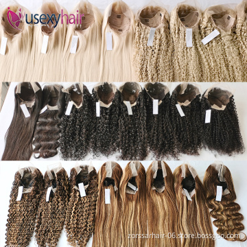Brazilian raw unprocessed virgin hair Wigs Pre Plucked Hair Line with Baby Hair 13 * 4 HD Lace Frontal wigs